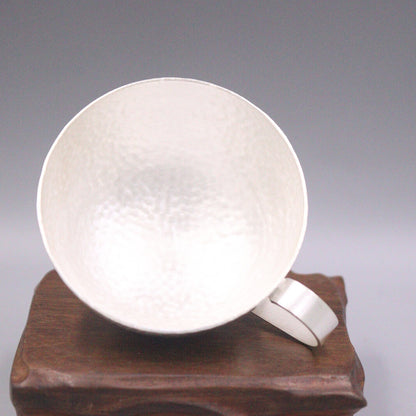77g Fine 999 Pure Silver Tea Bowl Handmade Master Mug Tea Cup 2.56inch High 60ml