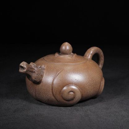 Chinese Yixing Zisha Clay Handmade Exquisite Teapot（龙头如意 底款：陈仲美）