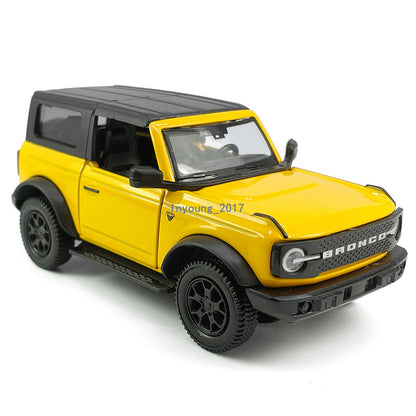 1/36 Ford Bronco Model Car Diecast Toy Cars Boys Toys for Kids Gifts Yellow
