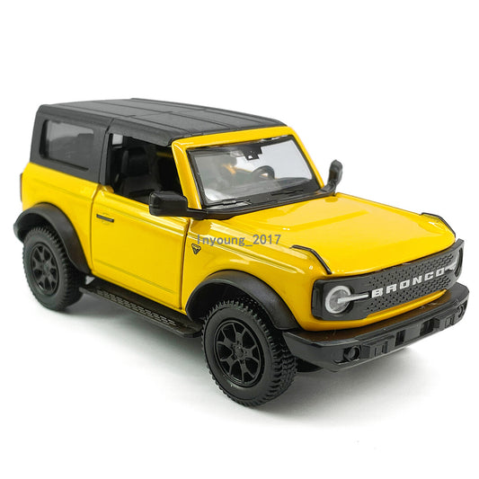 1/36 Ford Bronco Model Car Diecast Toy Cars Boys Toys for Kids Gifts Yellow