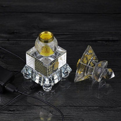 5.1" Buddhism Stupa Pagoda Buddhist Talisman Crystal Buddha Dagoba Tower Statue