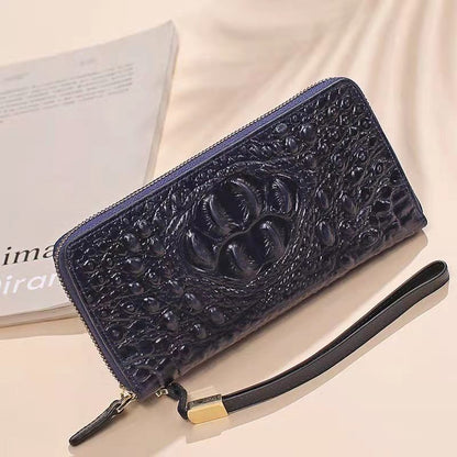 Genuine Leather Wallet Pattern Purse Large Clutch Bag 2*20*10CM Polyester Travel