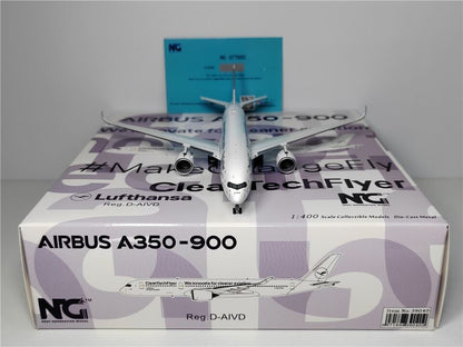 1:400 NG Model Lufthansa AIRBUS A350-900 Passenger Airplane Diecast Plane Model