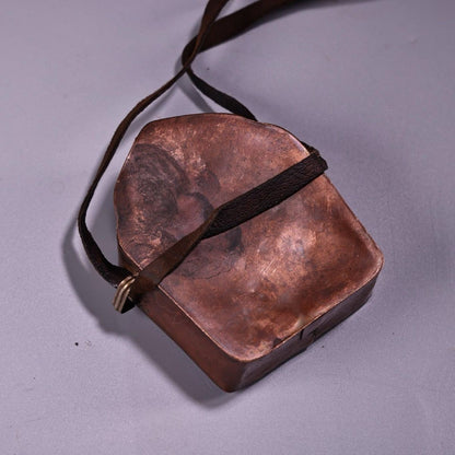 Tibetan Old Pure Copper Handmade Gau Box Antique Tibetan Buddhist Collectible