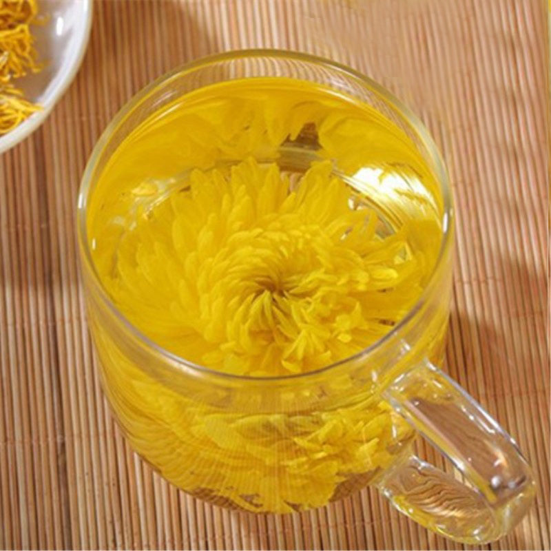 Chrysanthemum Herbal Tea Large Flower Bud Organic Natural Tea 4pcs