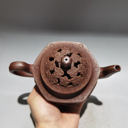 Chinese Yixing Zisha Clay Handmade Exquisite Teapot （招财进宝 低款：曼晞陶艺)