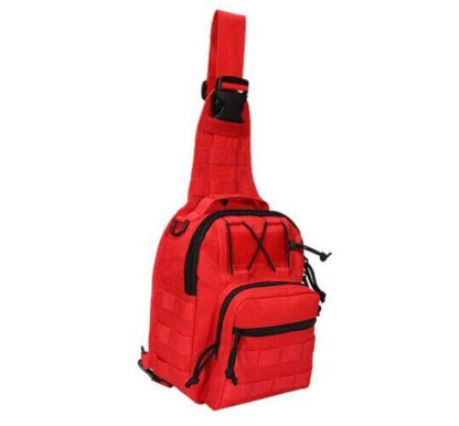 Men's Tactical Chest Bag Outdoor Hiking Climbing Backpack 600D Shoulder Bag