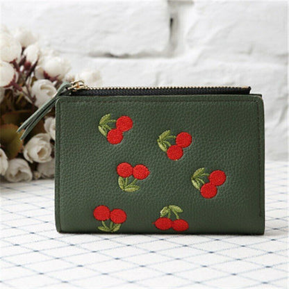 Women Wallet Coin Girl Purse Card Clmps Lady Holder Mini Cash Handbag PU Leather