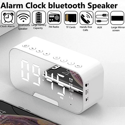 Bosina Altavoz Portátil LED Inalámbrico Speaker con Bluetooth USB/AUX/FM Radio