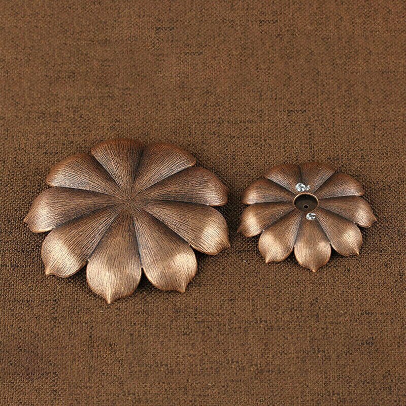 3.3inch New Buddhism Lotus Line Incense Plate Coil Base Incense Burner Holder
