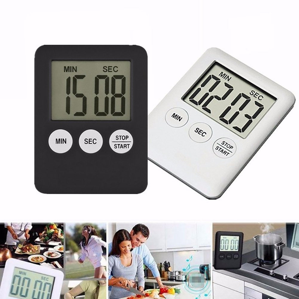 LCD Digital Kitchen Cooking Timer Count-Down Up Clock Loud Alarm Magnetic Lot