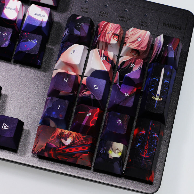 New 108 Keys Anime Fate/stay Night Keycap Set for Mechanical Keyboard Fast Ship