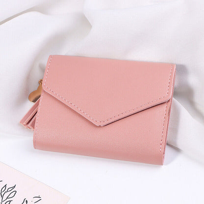 1Pc Short Tassel Wallet Women Purse Mini Coin Purse Card Pocket Girl Clutch Bag