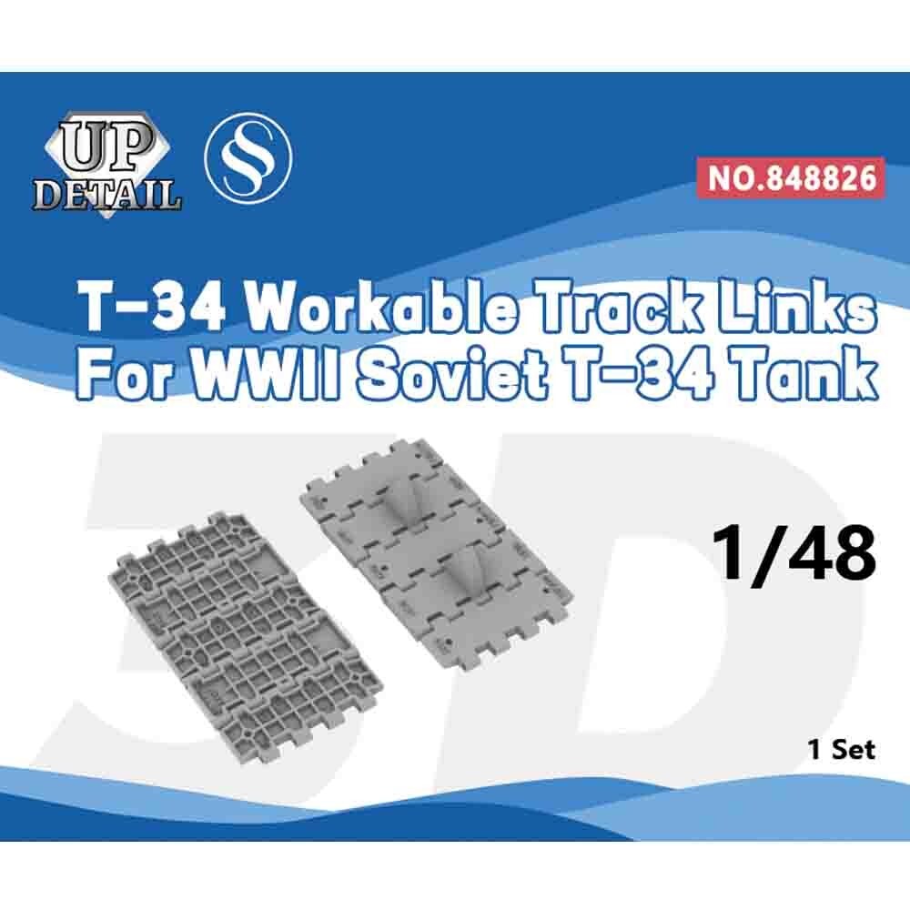 SSMODEL SS848826 1/48 Model Upgrade Workable Track Links WWII Soviet T-34 Tank