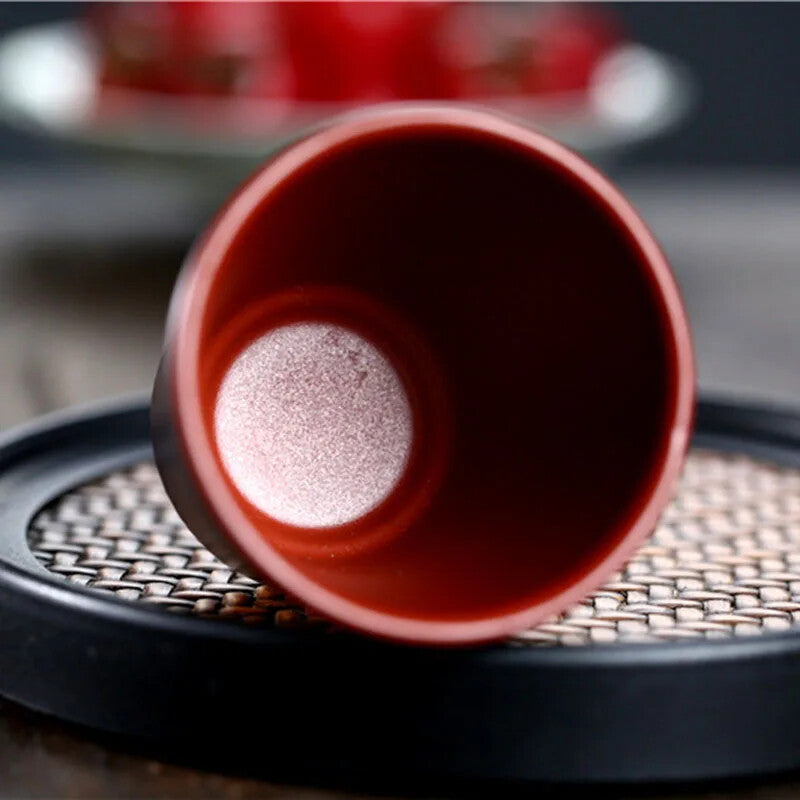 120ml Premium Tea Cup Handmade Purple Clay Portable Tea Set Accessories Gift