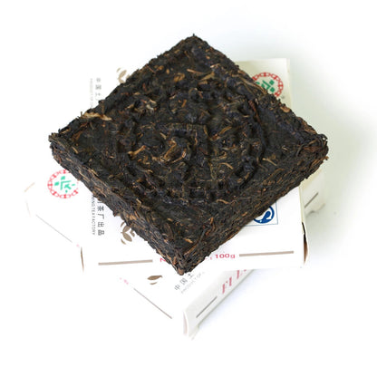 500g 2007 yr Puer Pu'er Puerh Raw Cake Tea CNNP Zhongcha Fulushouxi Square Brick
