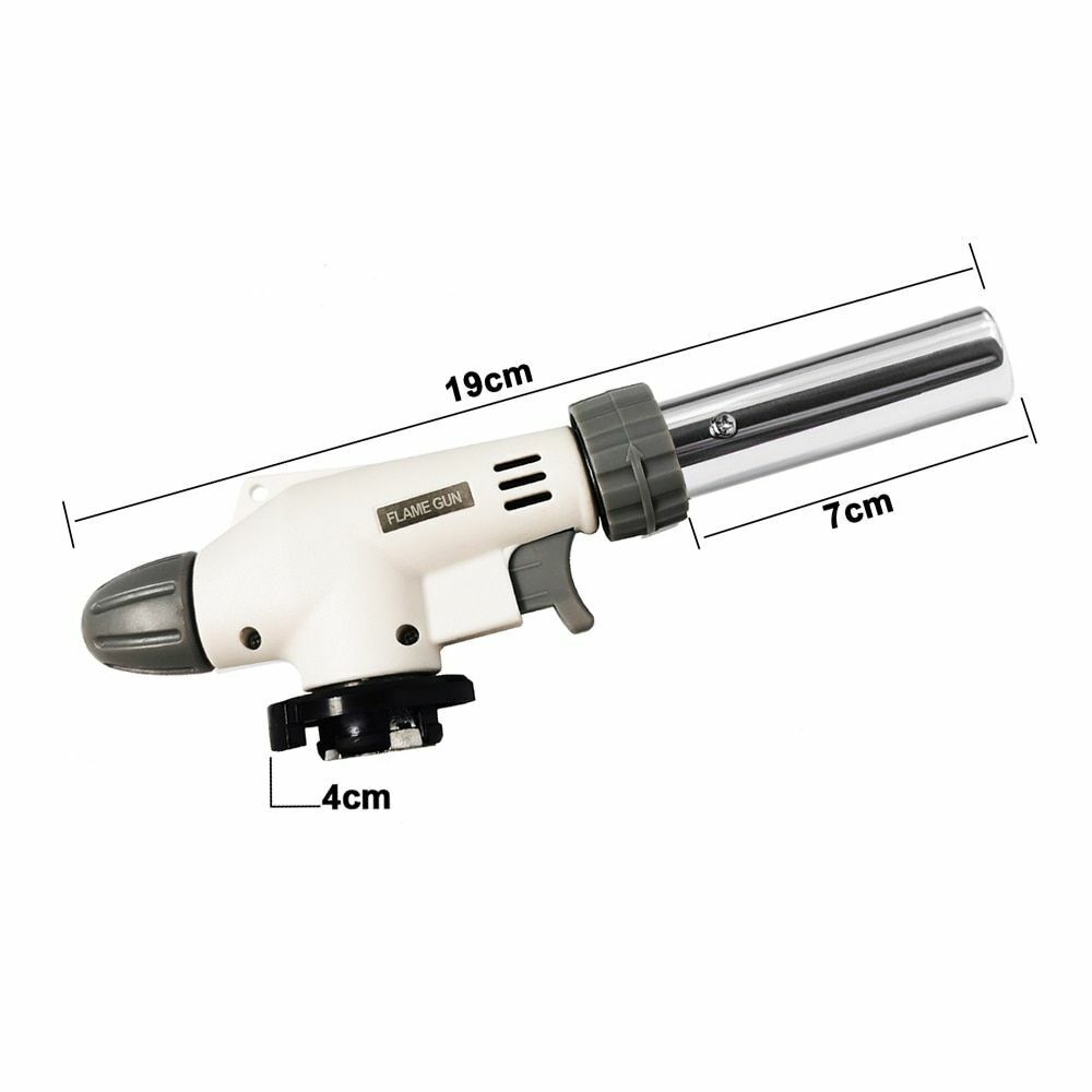 Flame Gun Gas Torch Multifunctional Flame Cooking BBQ Heating Tool Camping metal