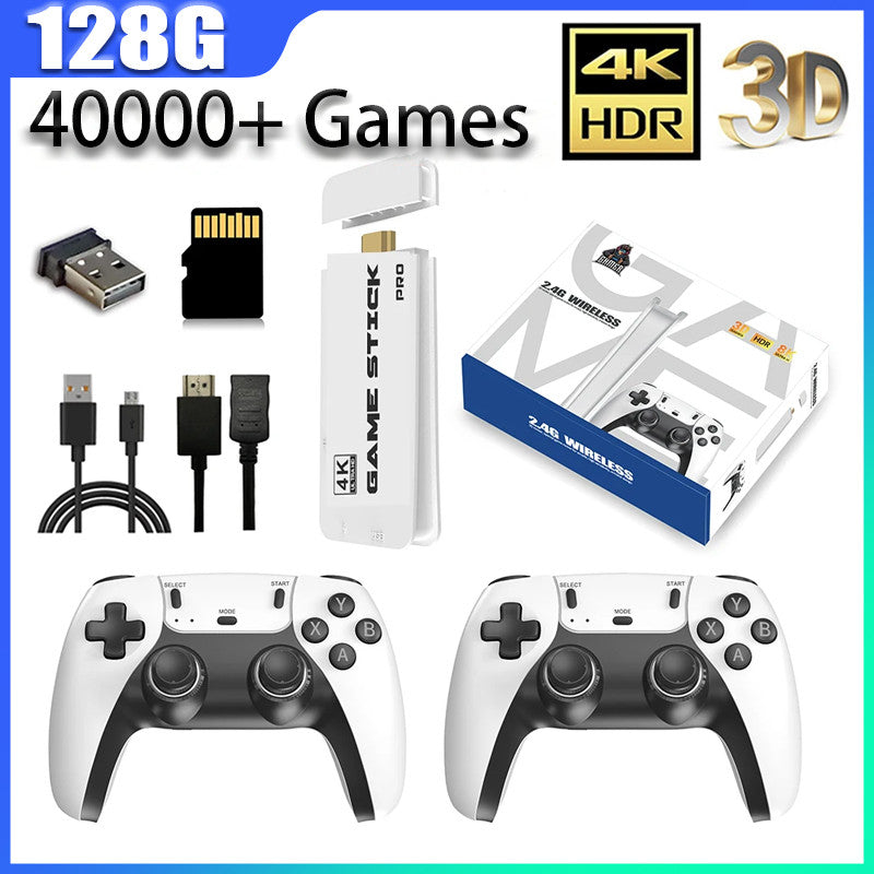 M15 Game Stick Mini TV Handheld Game Console Wireless Gamepads Video Game 64/128