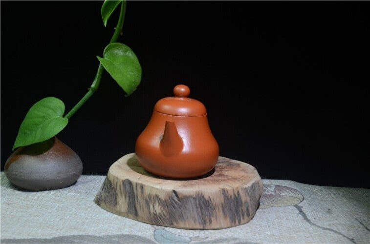 Sold At A Big Loss 90ml Tea Pot Chaozhou Zisha Zhu Clay Pot Marked Pear Shaped
