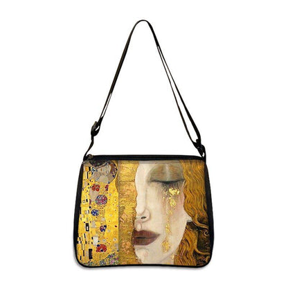 Famous Paintings Handbag Women Shoulder Bags Shopping Bag Canvas Pouch Zipper