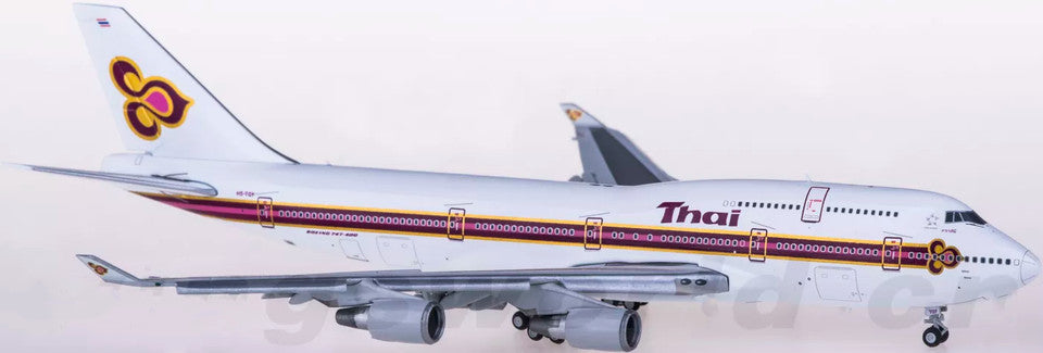 1:400 JC Wings Thai BOEING 747-400 Passenger Airplane Flap Down Diecast Model