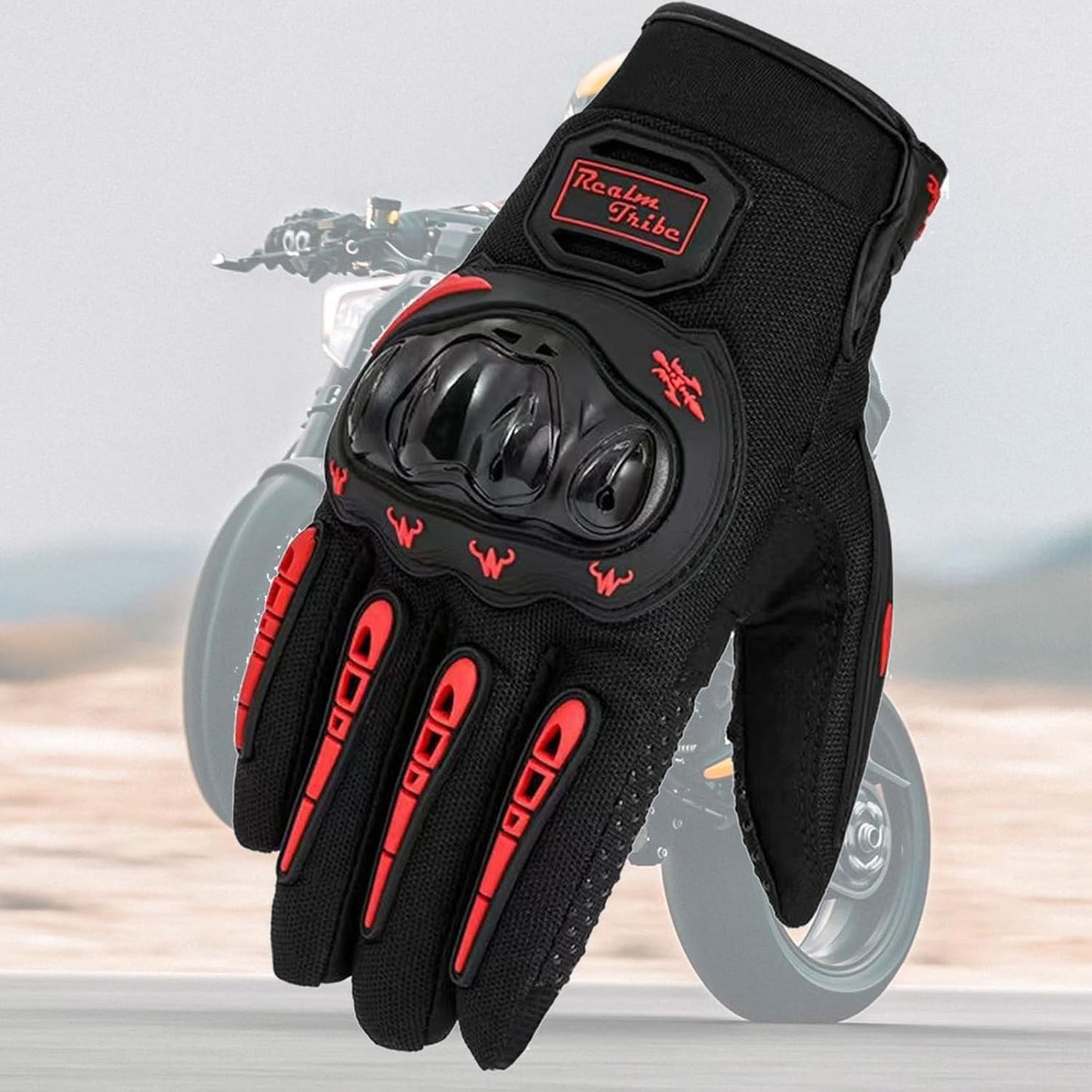 Racing Motorcycle Motorbike Motocross Riding Dirt Bike Full Finger Sports Gloves