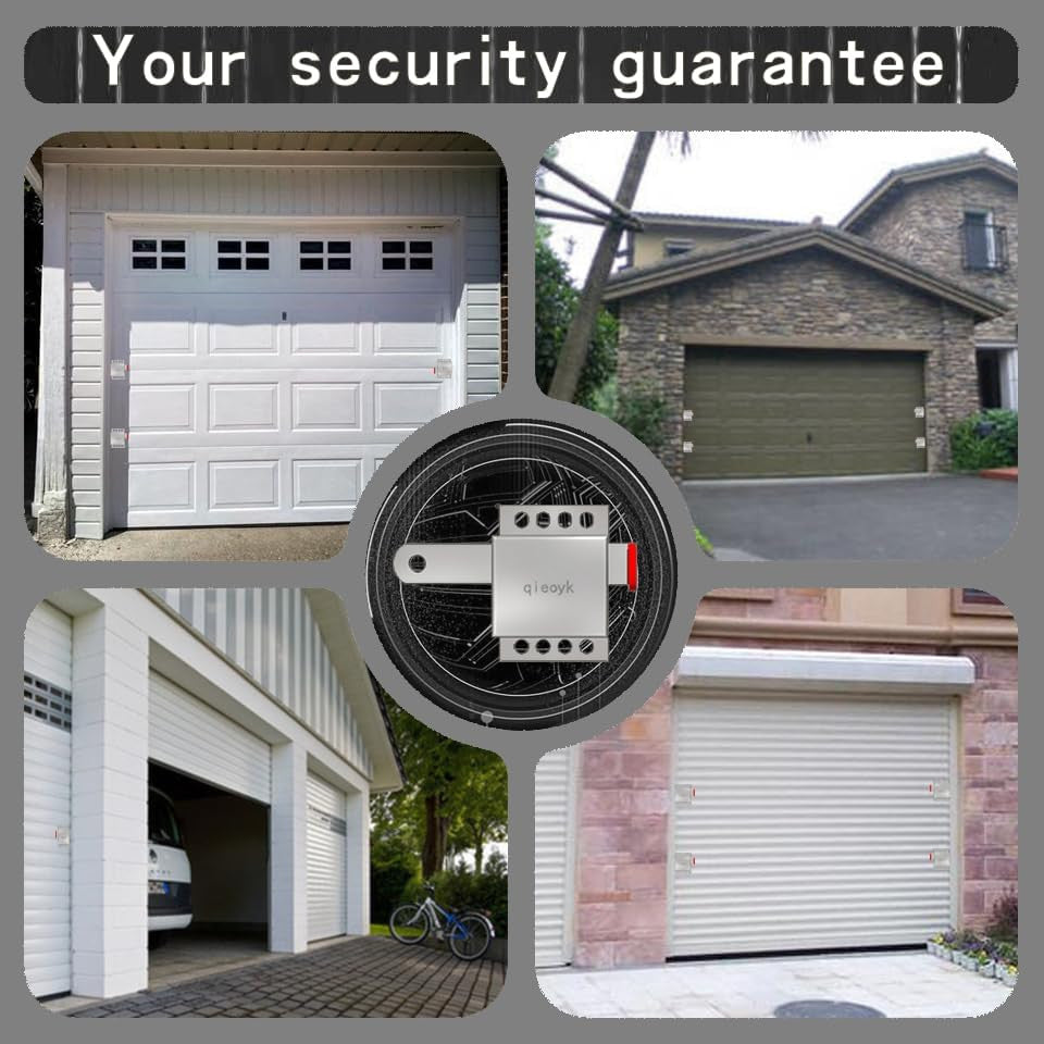 2 Pack Garage Door Locks with Self Tapping Screws inside Deadlock for Most Garag