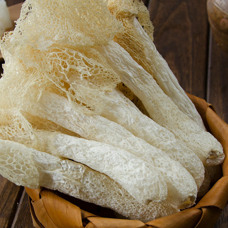 100g Organic Bamboo Fungus Natural China Dictyophora for Soup Ingredients Zhusun