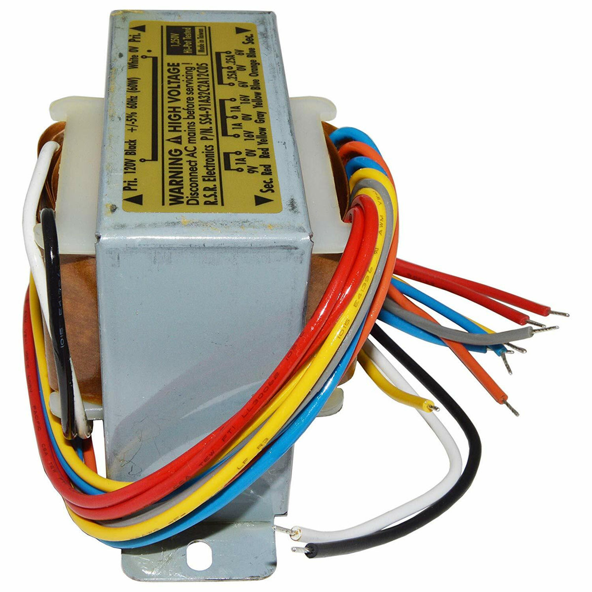 Multi-Tap Power Transformer, 32 VCT@ 1A / 12 VCT @ 0.25A / 9VCT @ 1A
