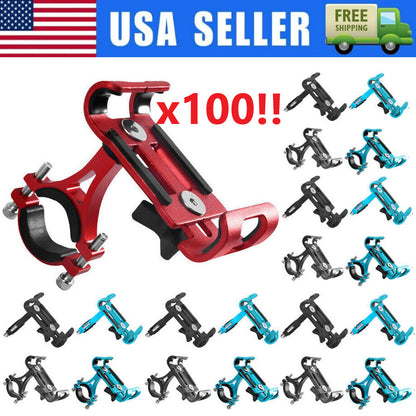 360° Aluminum Motorcycle Bike Bicycle GPS Cell Phone Holder Handlebar Mount lot