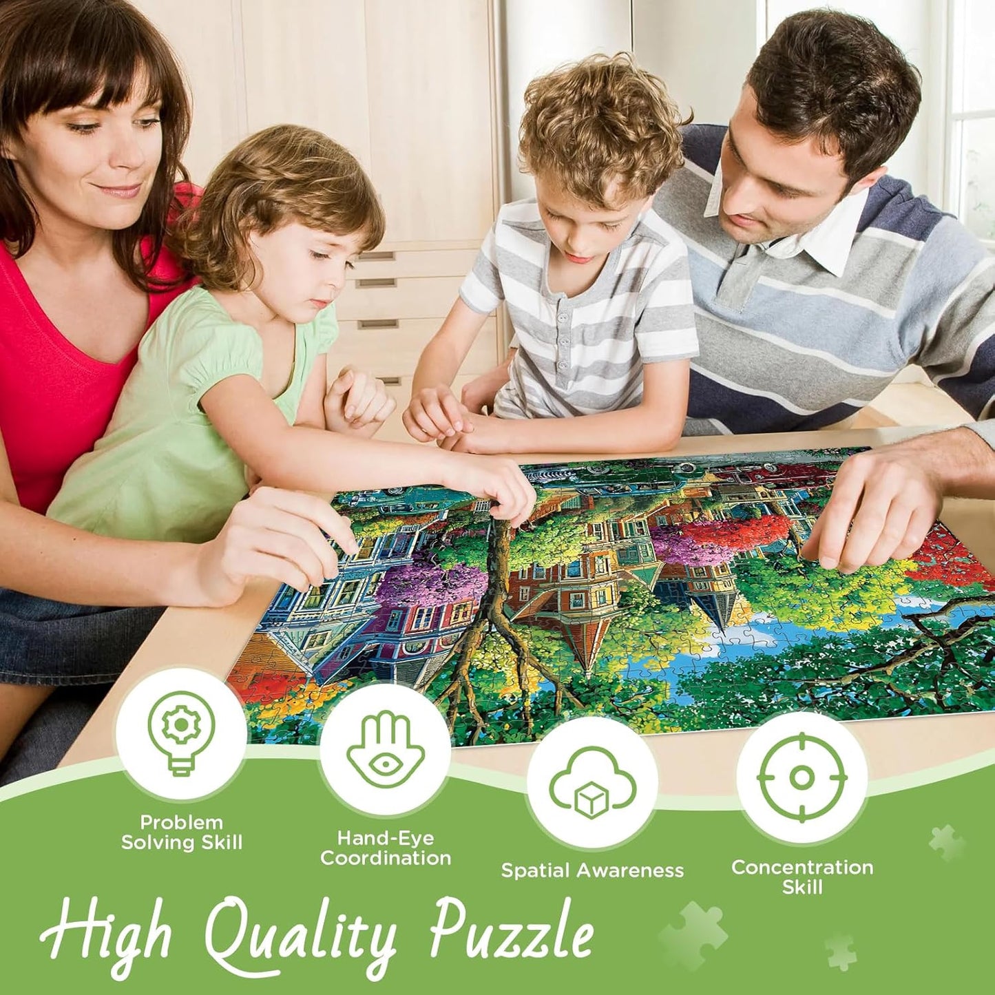 500 Piece Puzzle for Adults,Urban Street Jigsaw Puzzle for Adults Children Elder