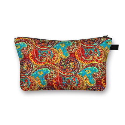 Print Cosmetic Bag Makeup Purse Cosmetic Case Lipstick Storage Bags Traveling