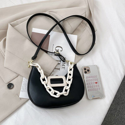 Handbag Shoulder Bag Leather Crossbody Bags Women Hit Color Messenger Bags 130CM