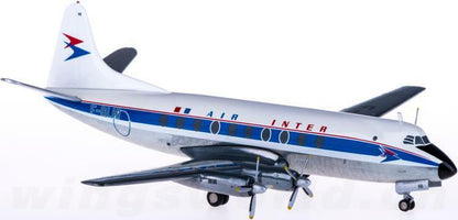 1:200 Herpa AIR INTER Vickers Viscount 700 Passenger Aircraft Diecast Model