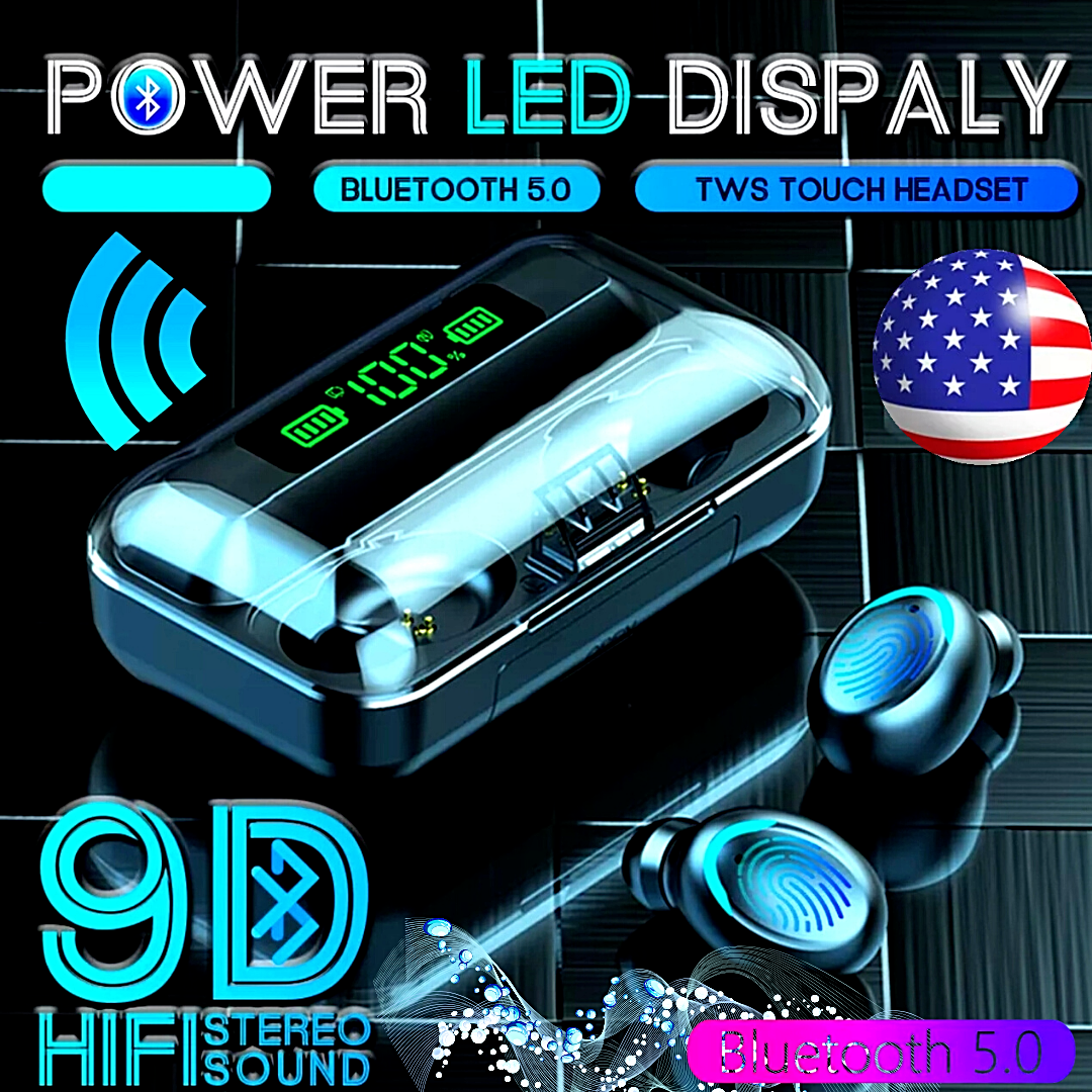 Bluetooth 5.0 Wireless TWS Earbuds Headphone Headset Noise Cancelling Waterproof