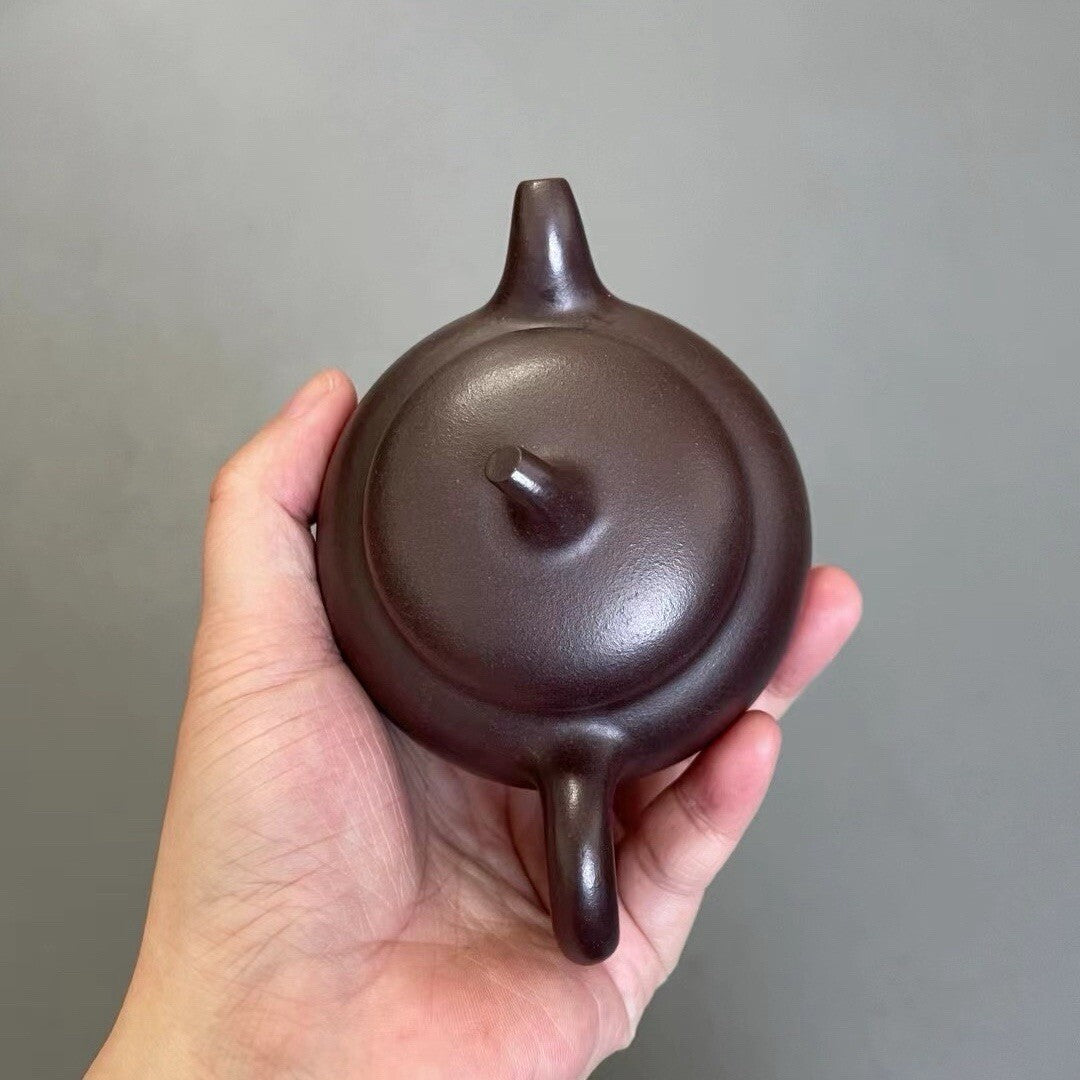 190cc Chinese Yixing Zisha Purple Clay Zini Handmade Qiegua Teapot Pu'er Tea Pot