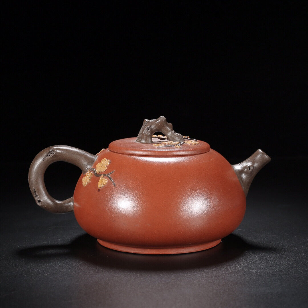 Chinese Yixing Zisha Clay Handmade Exquisite Teapot（兰乡（镶玉） 底款：杨彭年）