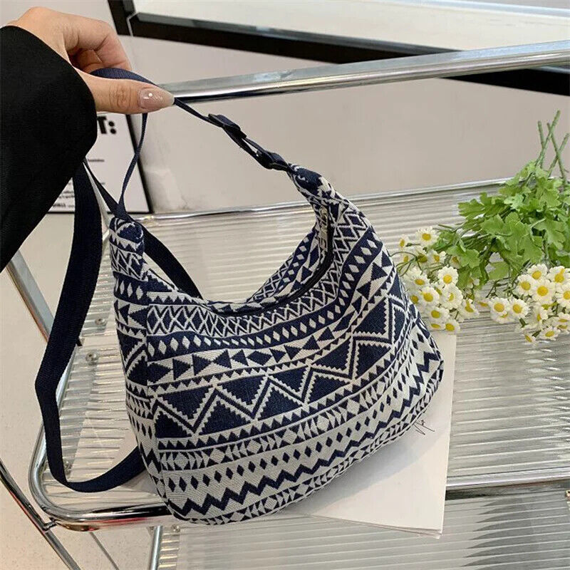 Shoulder Messenger Bag Handbags Ethnic Style Canvas Shoulder Bag Woven Bag