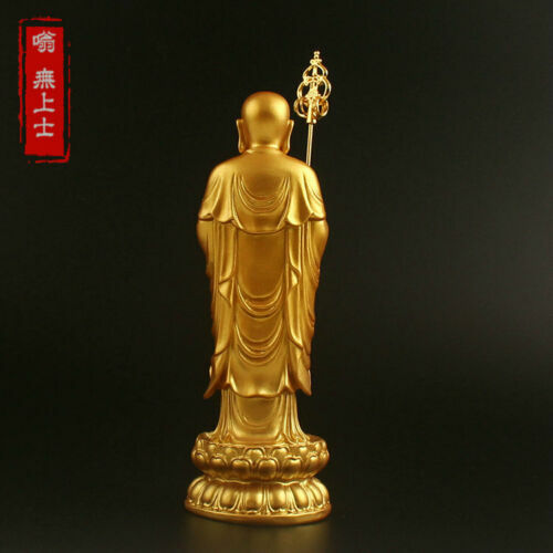 20cm Resin Ksitigarbha Bodhisattva Buddha Statue Handicraft Buddhist Ornaments