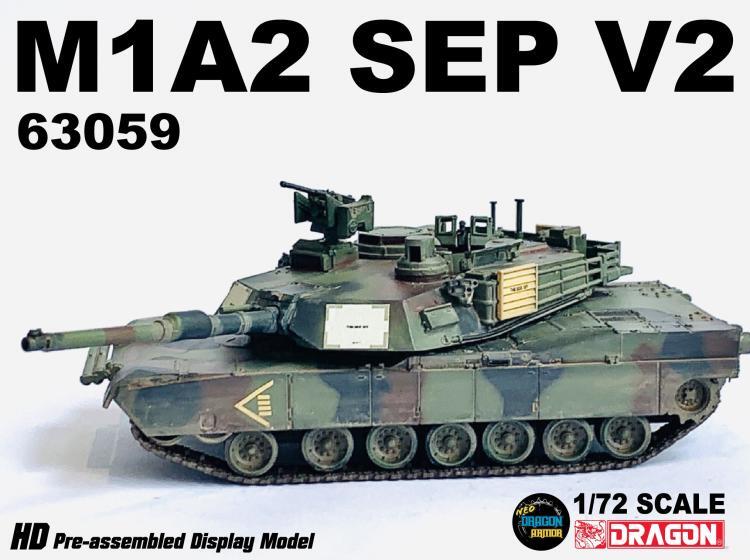 1/72 US M1A2 SEP V2 Abrams Tank Model