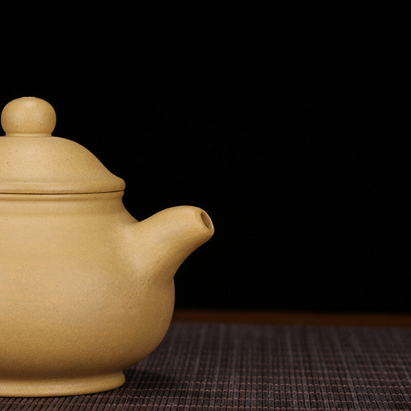 China Yixing Zisha Pottery Gold Section Clay Handmade 220cc Mesh Teapot 潘壶