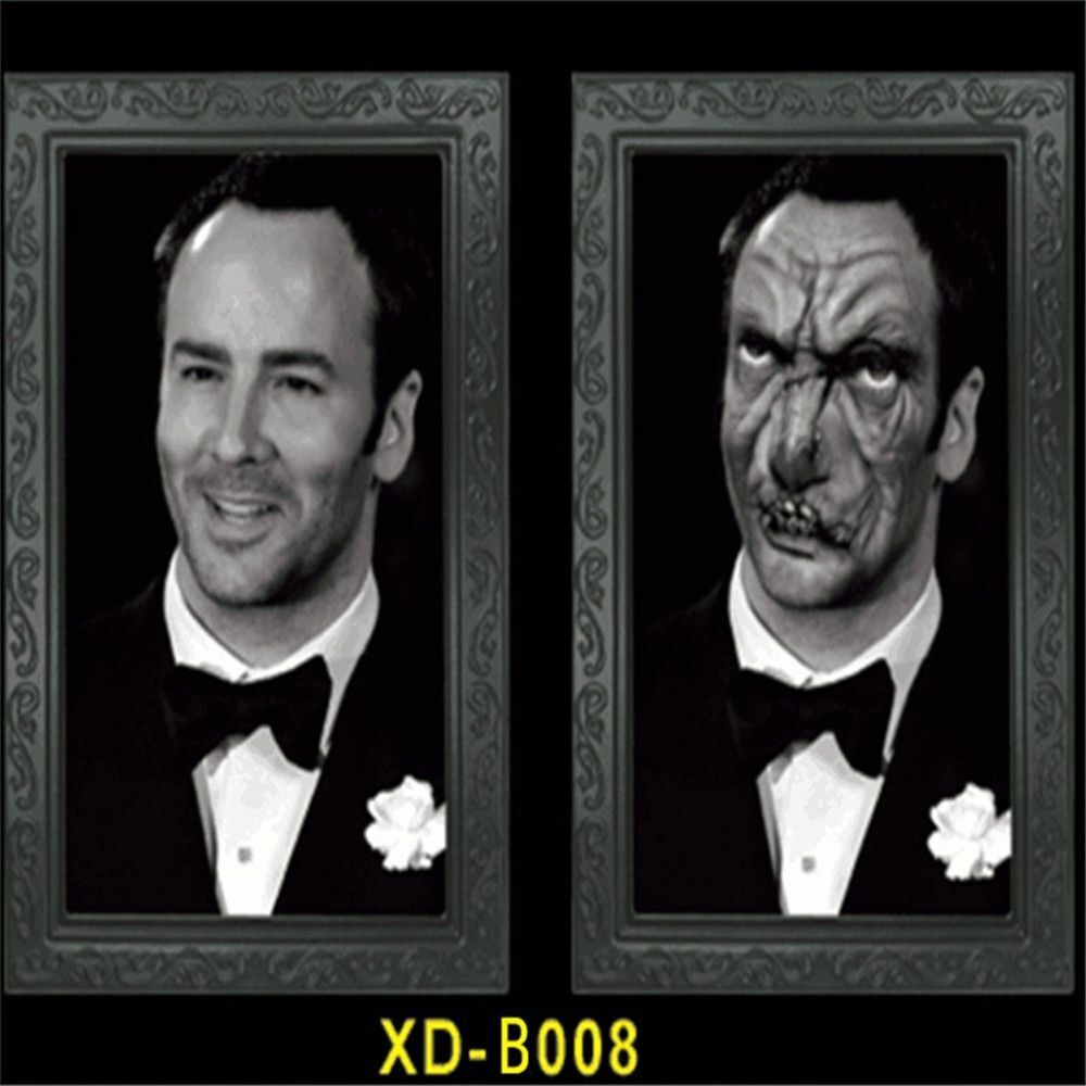 Halloween 3D Ghost Photos Frame Decoration Spooky Party Delivers Crafts Horror