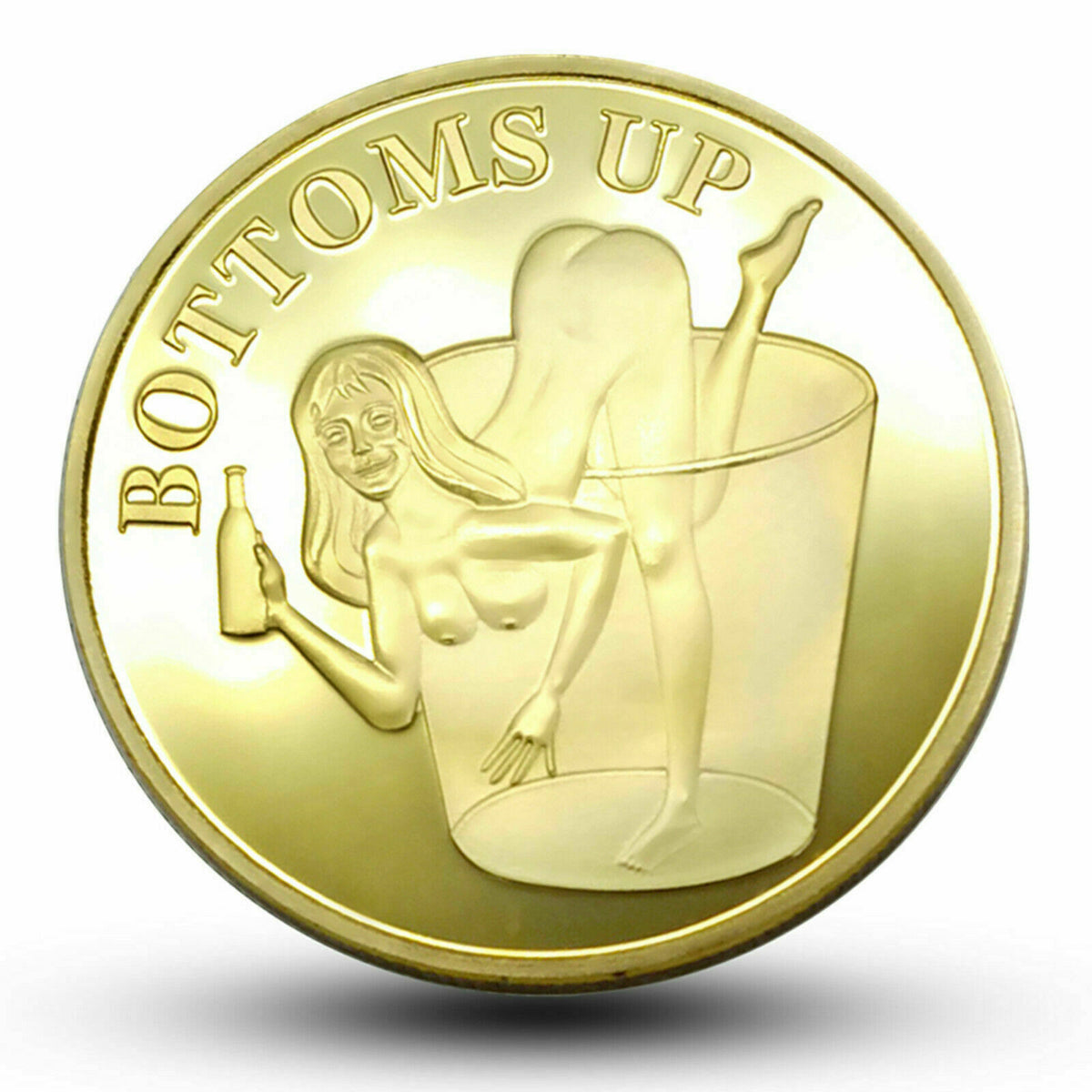 2x Sexy Heads Tails Challenge Token Coin Funny Gift for Husband Boyfriend Fiance