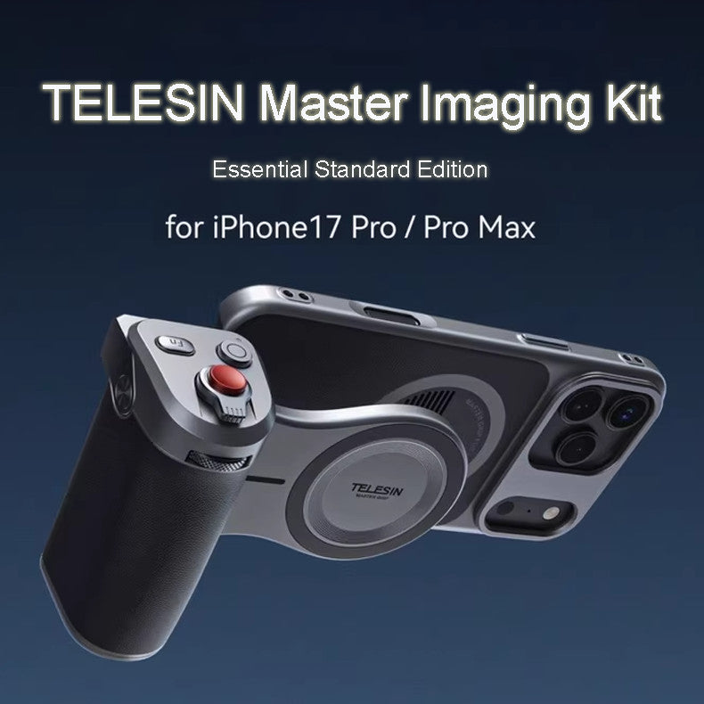 TELESIN iPhone 17 Pro Max/ 17 Pro Grip - Magnetic 3200mAh Battery Kit