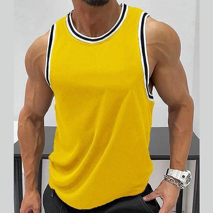 Men's Sleeveless Muscle Tank Top Shirt Arm Top Tank Top Fitness Bib Shirt GYM