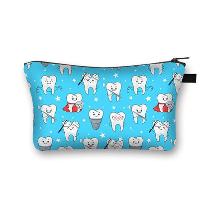 Cartoon Print Cosmetic Case Makeup Bag Organizer Travel Storage Purse 15*13*21CM