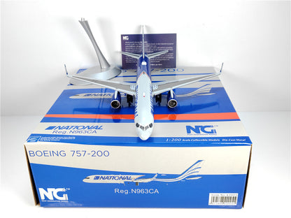 1:200 NG Model NATTONAL B757-200 Passenger Airplane Diecast Aircraft Model