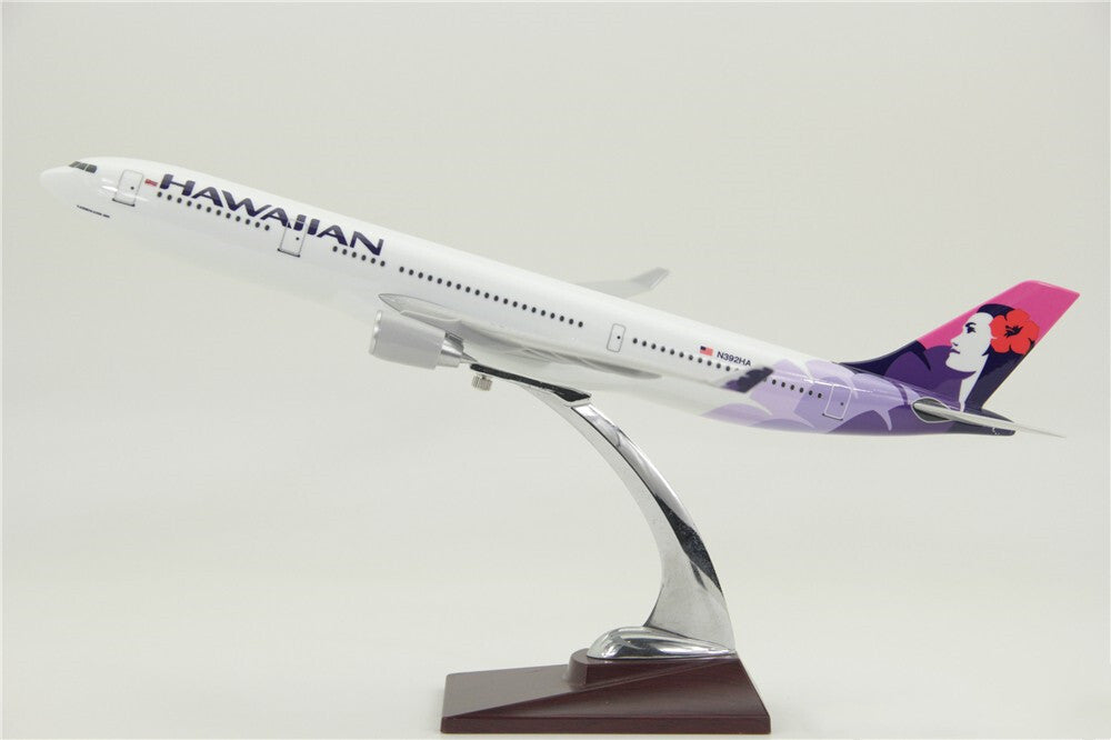 40CM HAWAIIAN AIRBUS A330-200 N392HA Passenger Airplane Resin Aircrarft Model