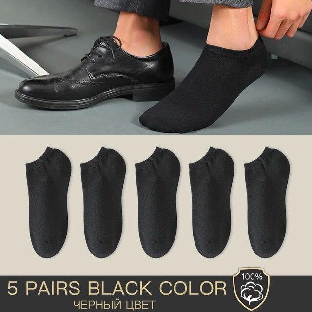 100% Thin Knit Breathable Cotton Boat Socks No Show Casual Fashion EU Size 39-44