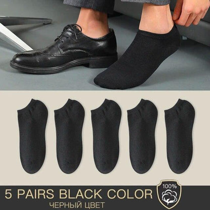 100% Thin Knit Breathable Cotton Boat Socks No Show Casual Fashion EU Size 39-44